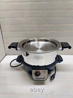 Americraft 4 Qt Marmite en Acier Inoxydable Casserole Électrique Base Couvercle & Recette