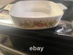 Années 1970 'L'Echalote La Marjo' Rare Cocotte Vintage CorningWare de 2 litres sans couvercle