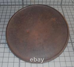 Antique RARE EARLY Wagner Arc Logo #10 Cocotte Néerlandaise avec Couvercle Anneau de Chaleur S'assoit à Plat 1891