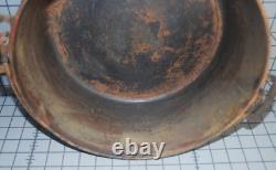 Antique RARE EARLY Wagner Arc Logo #10 Cocotte Néerlandaise avec Couvercle Anneau de Chaleur S'assoit à Plat 1891