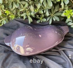 Aubergine violette de 5 quarts de grande taille en fonte LE CREUSET, cocotte rare pour légumes