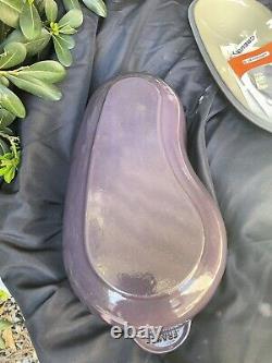 Aubergine violette de 5 quarts de grande taille en fonte LE CREUSET, cocotte rare pour légumes