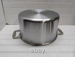 Autocuiseur en acier inoxydable Made In Brand Cookware de 8 qt, faitout Pro Clad avec couvercle, sauteuse et couvercle	 
<br/>

	