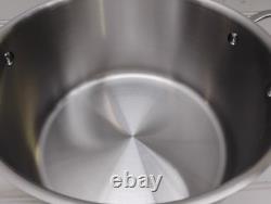Autocuiseur en acier inoxydable Made In Brand Cookware de 8 qt, faitout Pro Clad avec couvercle, sauteuse et couvercle 
<br/>