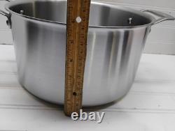 Autocuiseur en acier inoxydable Made In Brand Cookware de 8 qt, faitout Pro Clad avec couvercle, sauteuse et couvercle

<br/>	
