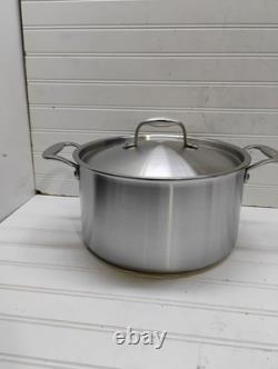 Autocuiseur en acier inoxydable Made In Brand Cookware de 8 qt, faitout Pro Clad avec couvercle, sauteuse et couvercle 



<br/>
