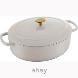 BALLARINI Bellamonte Cocotte en Fonte Ovale de 5 qt Crème Blanche