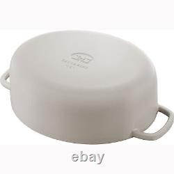 BALLARINI Bellamonte Cocotte en Fonte Ovale de 5 qt Crème Blanche