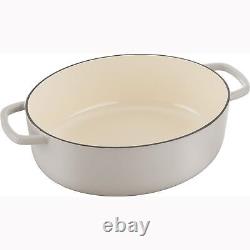 BALLARINI Bellamonte Cocotte en Fonte Ovale de 5 qt Crème Blanche