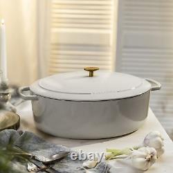 BALLARINI Bellamonte Cocotte en Fonte Ovale de 5 qt Crème Blanche