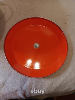 CATHERINEHOLM Vaisselle en émail Rouge Blanc Lotus cocotte 12,5 Dutch oven avec couvercle boîte d’origine