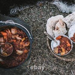 Camp Chef en Fonte avec Poignée en Métal pour Utilisation au Four - Ustensile de Cuisine avec Couvercle pour Ragoût
