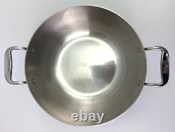 Casserole All Clad D5 de 10,5 po en acier inoxydable pour cassoulet Sauté sans couvercle