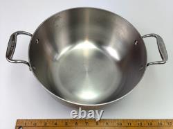 Casserole All Clad D5 de 10,5 po en acier inoxydable pour cassoulet Sauté sans couvercle