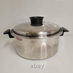 Casserole Chef's Ware By Townecraft 5 Qt en Acier Inoxydable Chirurgical T304 avec Couvercle