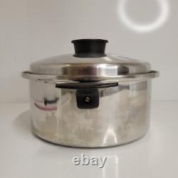 Casserole Chef's Ware By Townecraft 5 Qt en Acier Inoxydable Chirurgical T304 avec Couvercle