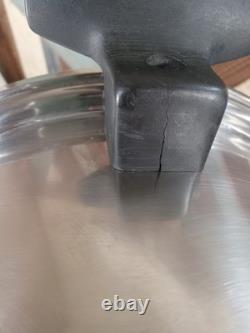 Casserole Chef's Ware Townecraft 6,5 Qt en acier inoxydable chirurgical T-304 avec couvercle de four néerlandais