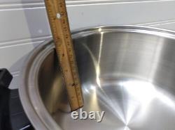 Casserole électrique à 5 Qt Lifetime, mijoteuse à noyau liquide, poêle en acier inoxydable avec couvercle