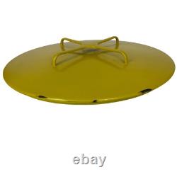 Casserole en Émail Jaune Kobenstyle IHQ France 8 qt 12 pouces Vintage