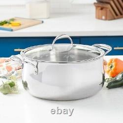 Casserole en acier inoxydable trilaminé de 10,5 Qt de Princess Heritage 10837