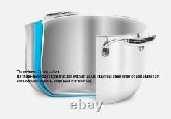 Casserole en acier inoxydable trilaminé de 10,5 Qt de Princess Heritage 10837