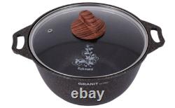 Casserole en aluminium antiadhésive Kukmara Granit de 8,5 Qt