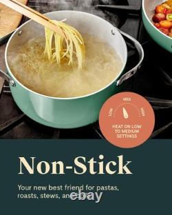 Casserole en céramique antiadhésive Caraway avec couvercle (6,5 qt, 10,5) Perracotta