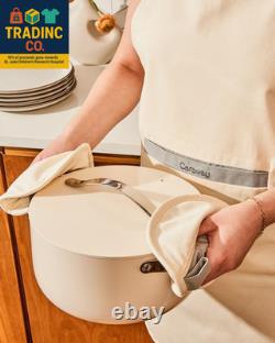 Casserole en céramique antiadhésive avec couvercle (6,5 Qt, 10,5) non toxique, sans PTFE ni PFOA