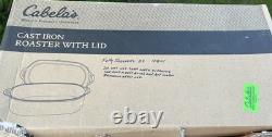 Casserole en fonte avec couvercle Cabela's, poêle à four néerlandais, cuisson au feu, assaisonnée
