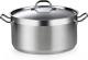 Casserole En Fonte Avec Couvercle, Faitout En Acier Inoxydable Professionnel De 9 Quarts, S