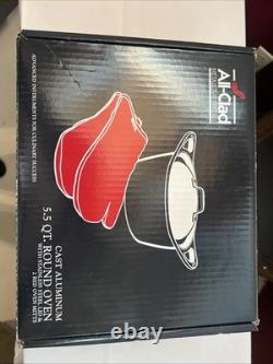 Casserole en fonte d'aluminium de 5,5 quarts ALL-CLAD avec couvercle en acier inoxydable