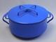Casserole En Fonte émaillée Bleue Vtg Dansk 8 Qt Ihq Avec Couvercle Kobenstyle France 11.5