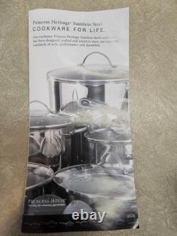 Casserole en fonte émaillée de 6 quarts avec couvercle en verre de Princess House Heritage Classic