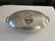 Casserole Ovale En Fonte D'aluminium Griswold #7 Avec Couvercle/soufflet Vintage Hammer Top
