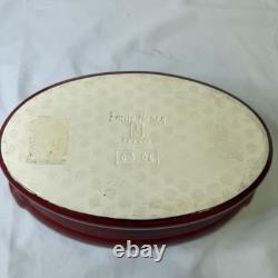 Casserole ovale rouge vintage Emile Henry avec couvercle faitout #107 2 qt 10,5 x 6,75