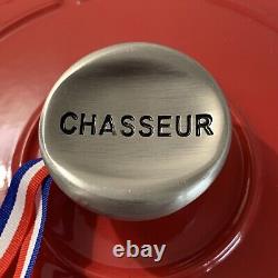 Chasseur 6,25 L Cocotte Ovale en Fonte Émaillée Rouge Cocottes France 31 cm