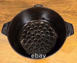 Chicago Quincaillerie Fonderie Martelé Fonte 8 Dutch Oven avec Couvercle & Trépied 88B