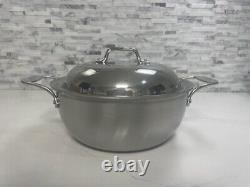 Cocotte All-Clad D5 brossée avec couvercle en dôme 5,5 litres