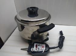 Cocotte Électrique de 5 Qt Townecraft Chef's Ware avec Noyau Liquide en Acier Inoxydable et Couvercle