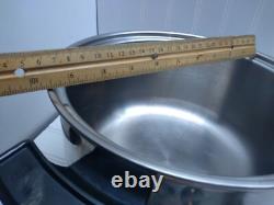 Cocotte Électrique de 5 Qt Townecraft Chef's Ware avec Noyau Liquide en Acier Inoxydable et Couvercle