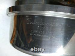 Cocotte Hollandaises Saladmaster 7Qt T-304 Acier Inoxydable Chirurgical Casserole Poêle à Frire Sauté avec Couvercle