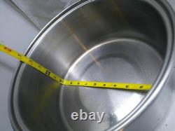 Cocotte Hollandaises Saladmaster 7Qt T-304 Acier Inoxydable Chirurgical Casserole Poêle à Frire Sauté avec Couvercle
