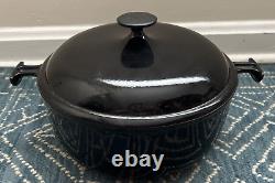 Cocotte Le Creuset Vintage Enzo Mari La Mama Noire avec Couvercle MCM #29 Rare