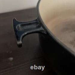 Cocotte Le Creuset Vintage Enzo Mari La Mama Noire avec Couvercle MCM #29 Rare