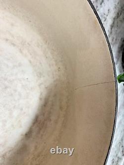 Cocotte Le Creuset Vintage Modèle D (22) 3,5 L Marron avec Couvercle Fendu