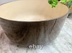 Cocotte Le Creuset Vintage Modèle D (22) 3,5 L Marron avec Couvercle Fendu