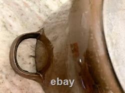 Cocotte Le Creuset Vintage Modèle D (22) 3,5 L Marron avec Couvercle Fendu