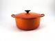 Cocotte Le Creuset Vintage Taille'e' 4,2l Orange, Pré-possédée