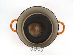 Cocotte Le Creuset Vintage Taille'E' 4,2L Orange, Pré-possédée