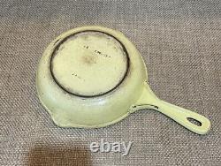 Cocotte Le Creuset vintage avec couvercle, casserole #16 avec couvercle, 2 poêles, jaune